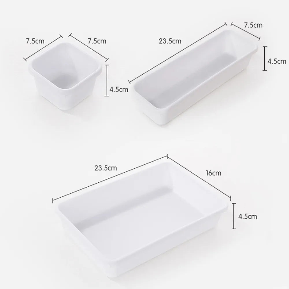 8pcs/set Adjustable Drawer Organizer Box