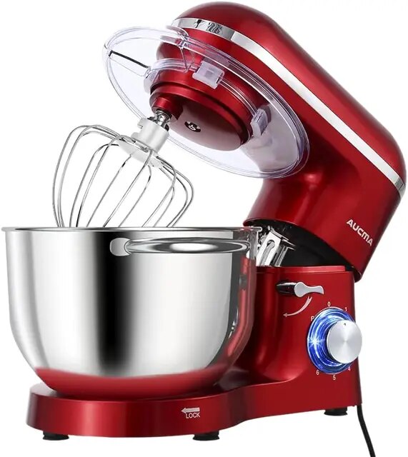 Aucma Stand Mixer,6.5-QT 660W 6-Speed