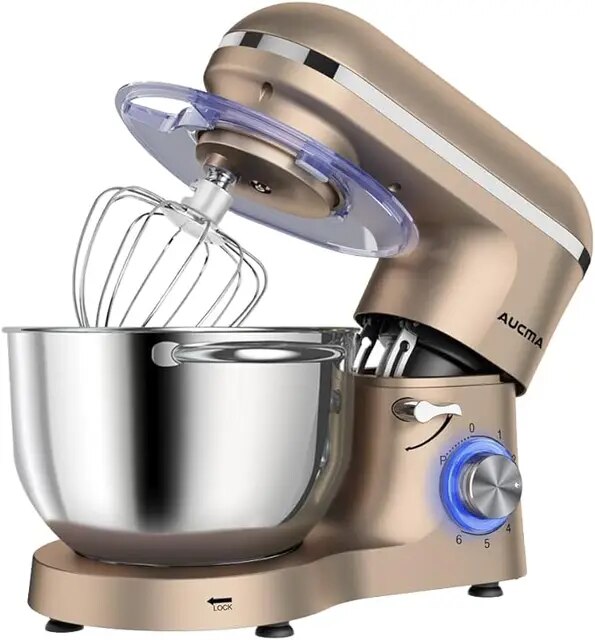 Aucma Stand Mixer,6.5-QT 660W 6-Speed