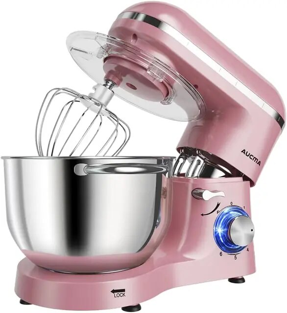 Aucma Stand Mixer,6.5-QT 660W 6-Speed