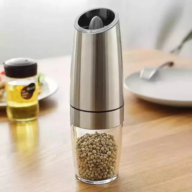 Electric Gravity Salt and Pepper Grinder Set