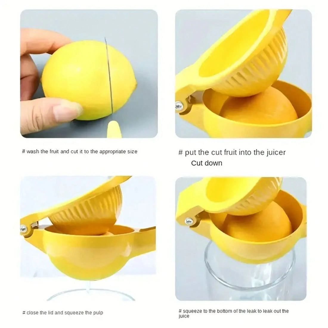 Home Manual Lemon Squeezer Aluminum