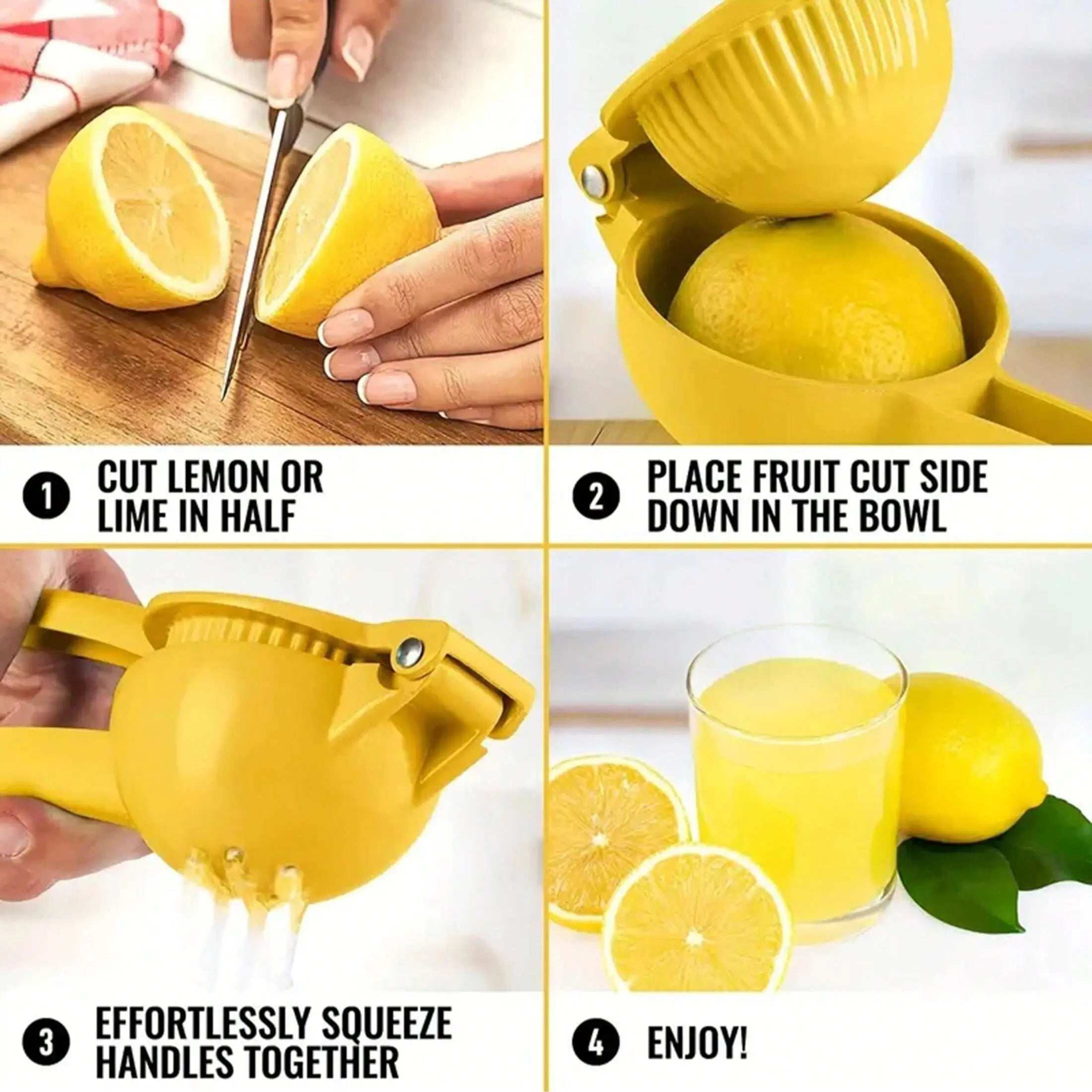 Home Manual Lemon Squeezer Aluminum