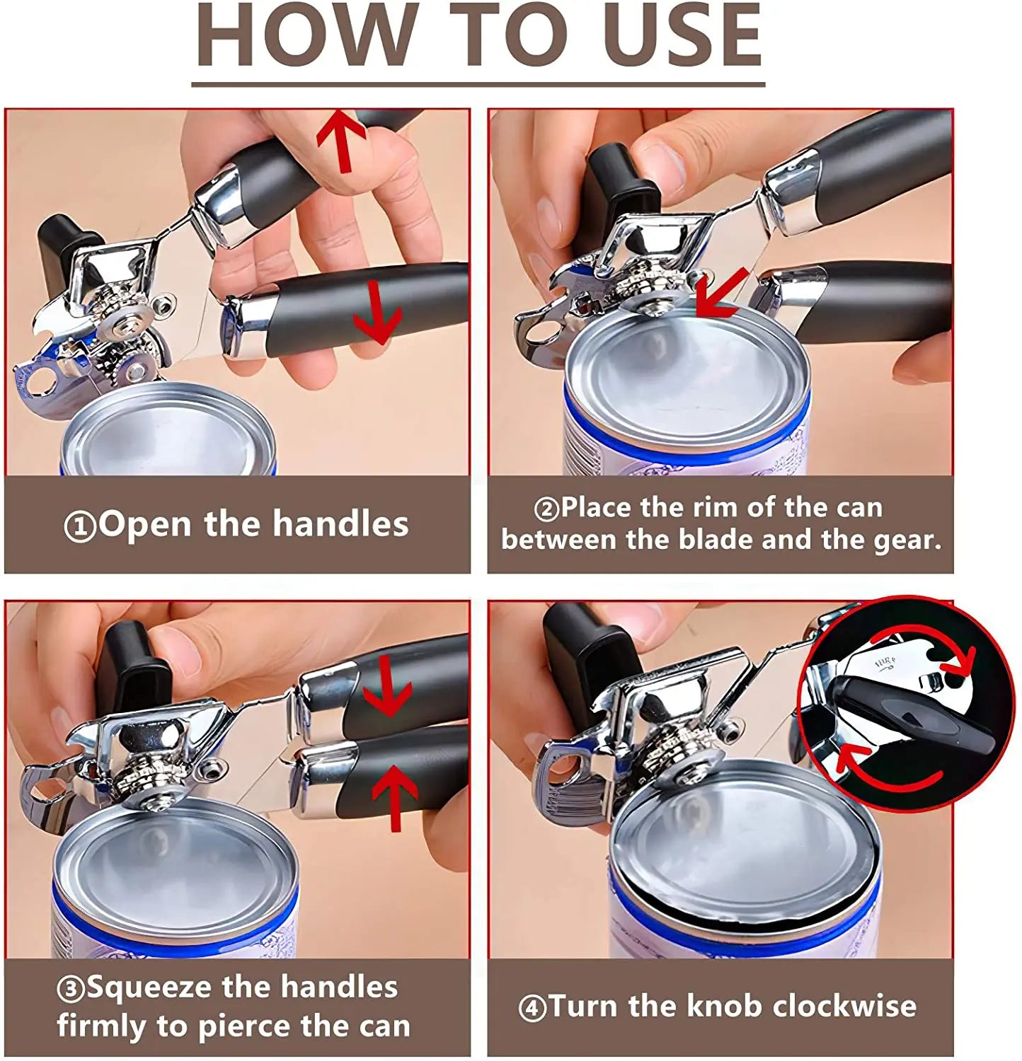 Professional Tin Manual Can Opener