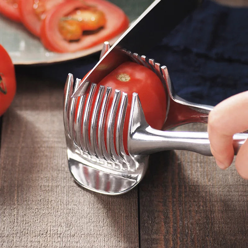 Plastic Kitchen Handheld Potato Slicer Tomato