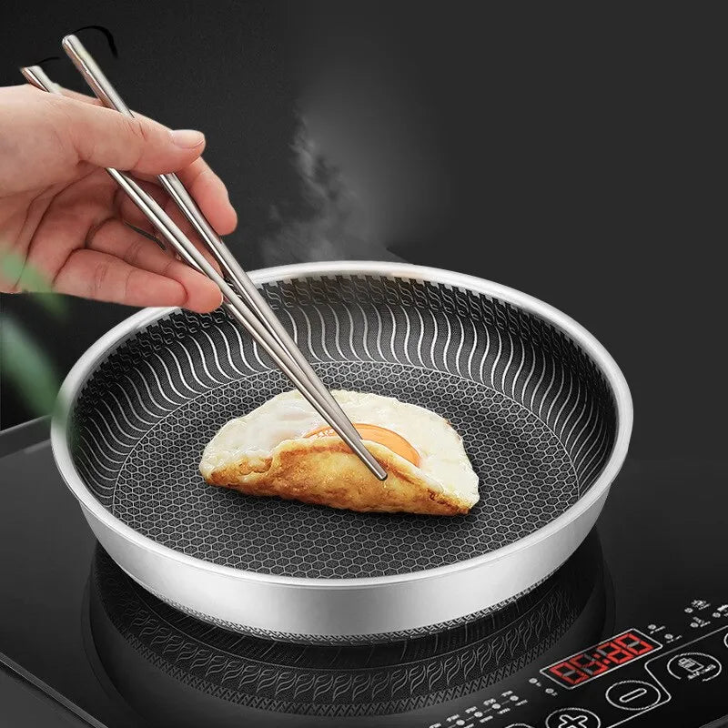 Whole Body Tri-Ply Stainless Steel Frying Pan